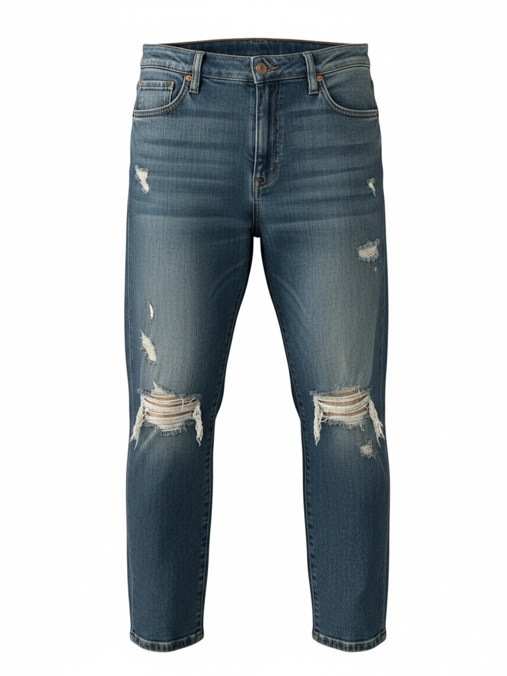 Women’s Distressed Blue Denim Jeans